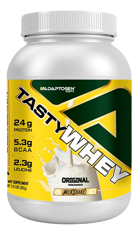 Suplemento Tasty Whey 3w Gourmet Whey Protein Adaptogen Science Pote 900g Sabor Original